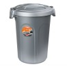 BIDONE CHIUSURA ERMETICA TOM Lt 46 SILVER