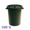 BIDONE DIFFERENZIATA C/COP Lt 100 NERO