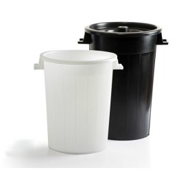 BIDONE DIFFERENZIATA C/COP Lt 120 BIANCO