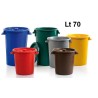 BIDONE DIFFERENZIATA C/COP Lt 70 GIALLO (PLASTICA)