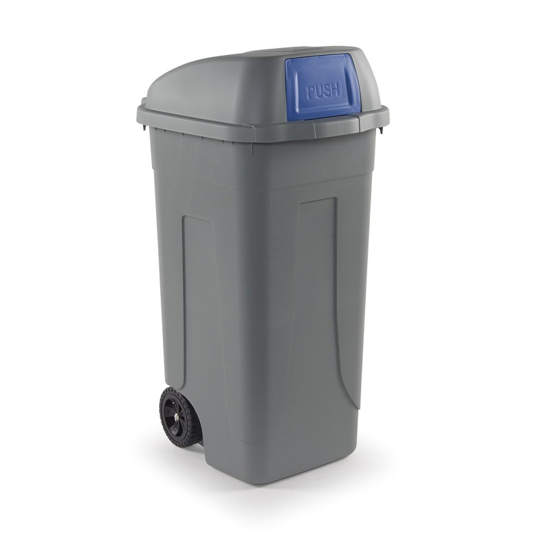 BIDONE DIFFERENZIATA PUSH Lt 100 BLU