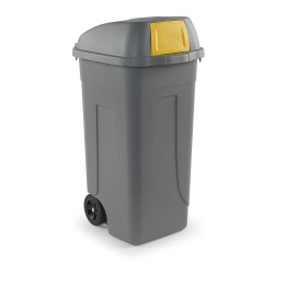 BIDONE DIFFERENZIATA PUSH Lt 100 GIALLO