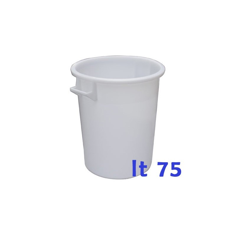 Bidone industriale bianco 75 L | Pattumiere | RagStore
