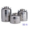 BIDONE OLIO INOX SANSONE LT 50 C/A