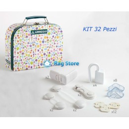BORSA KIT DI SICUREZZA INFANTILE BABY CON 32 Pz