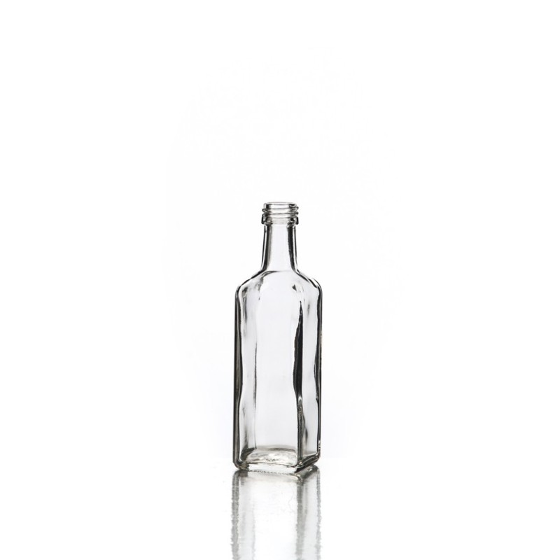 Bottiglia marasca 60 ml trasparente con tappo autosiggilante
