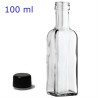 Bottiglia in vetro Marasca da 100 ml Trasparente con tappo - RagStore