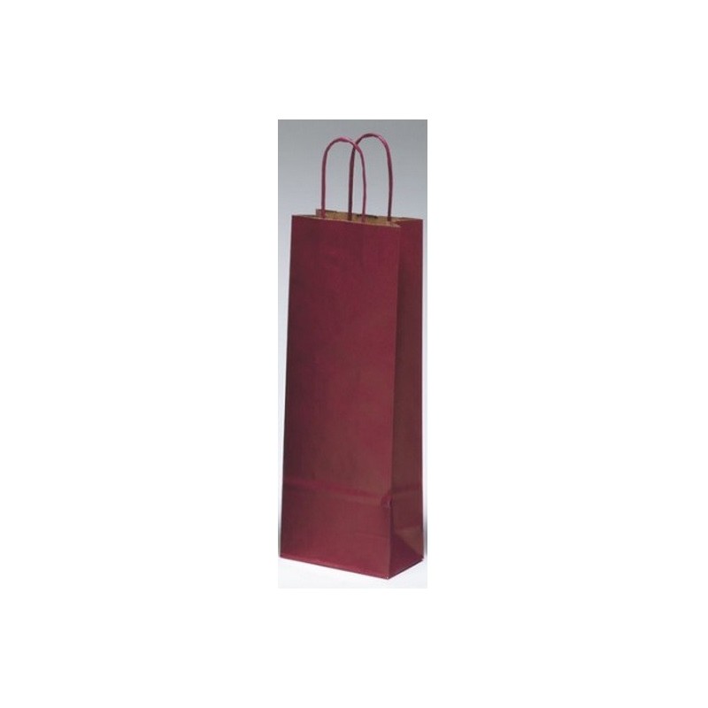 BUSTA CARTA PER BOTTIGLIE CM 14x8,5x39,5 BORDEAUX