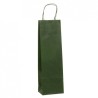 BUSTA CARTA PER BOTTIGLIE CM 14x8,5x39,5 VERDE