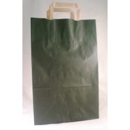 BUSTA CARTA SHOPPER CM 22x10x30 VERDE