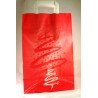 BUSTA CARTA SHOPPER CM 26x14x40 NATALE ROSSA