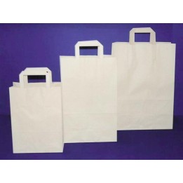 BUSTA CARTA SHOPPER CM 32x14x45 BIANCA