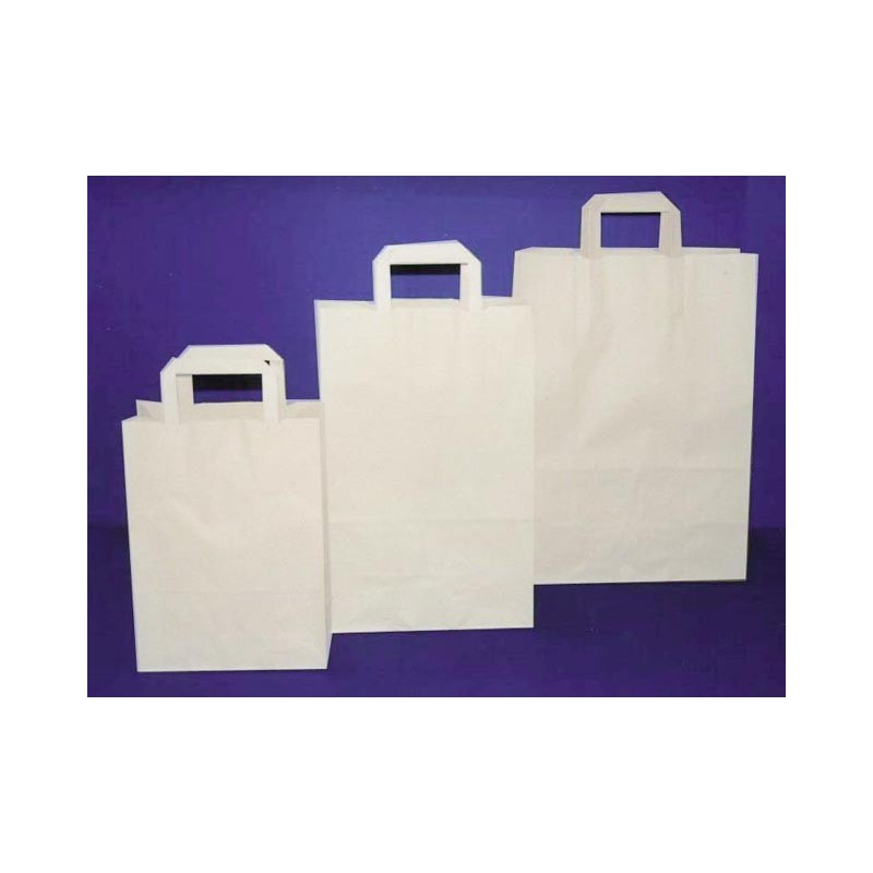 BUSTA CARTA SHOPPER CM 32x14x45 BIANCA