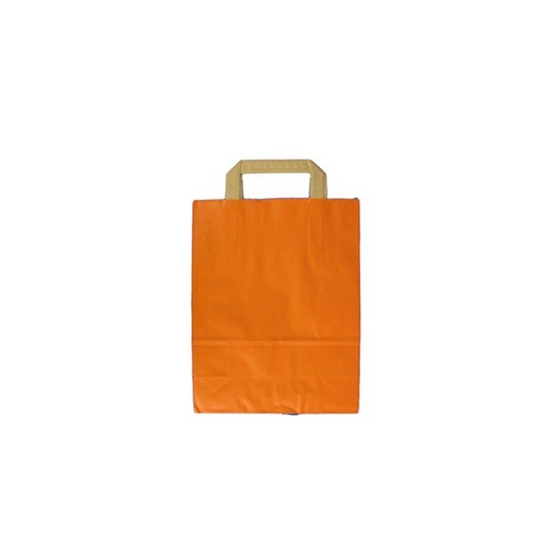 BUSTA CARTA SHOPPER CM 32x17x45 ARANCIONE