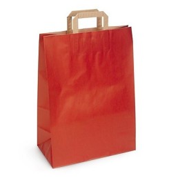 BUSTA CARTA SHOPPER CM 32x17x45 ROSSA