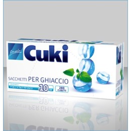 Buste monouso forma cubetti ghiaccio Cuki