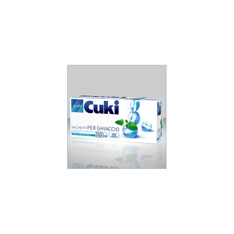 Buste monouso forma cubetti ghiaccio Cuki