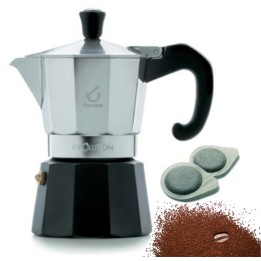 CAFFETTIERA MOKA EVOLUTION FOREVER DOPPIO USO 2 Tz