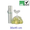 BUSTE ORTOFRUTTA A ROT. BIOCOMPOSTABILE CM 30x45 - 200 Pz