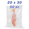 Buste per sottovuoto alimenti goffrate cm 20x30 - Conf da 50 pz