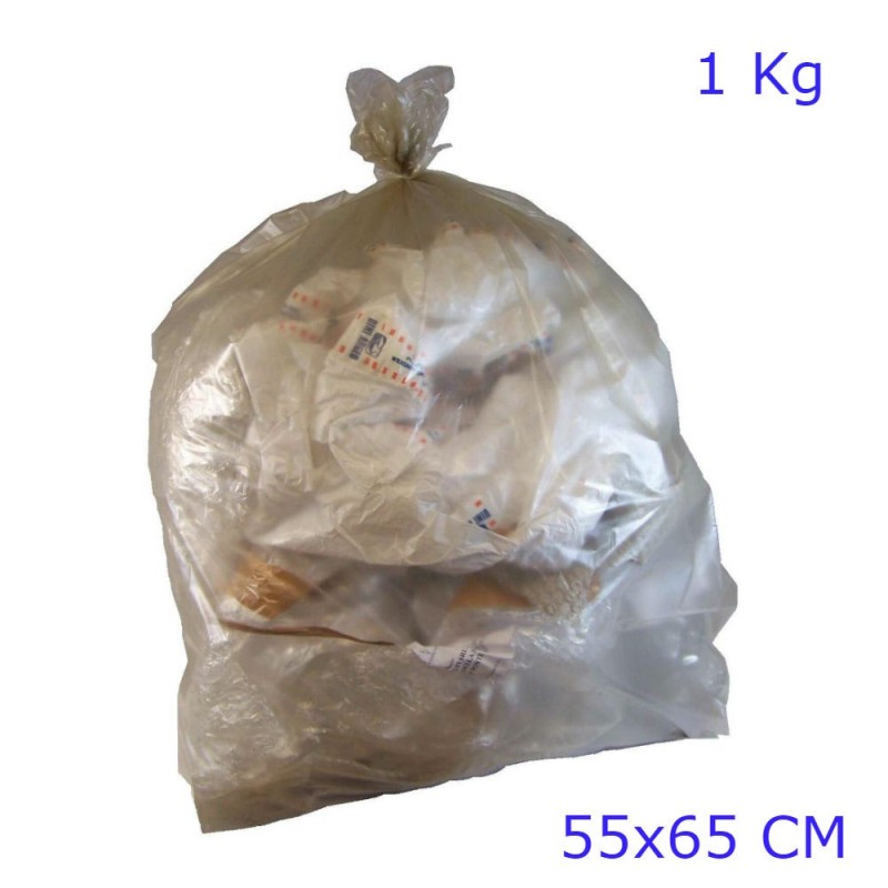 BUSTE SPAZZATURA AMBRA CM 55x65 Rotolo KG 1