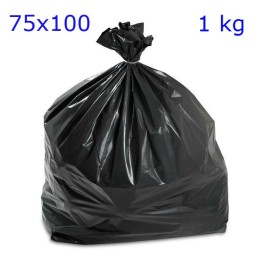 BUSTE SPAZZATURA NERE 75x110 Rotolo KG 1