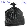 BUSTE SPAZZATURA NERE 75x110 Rotolo KG 1