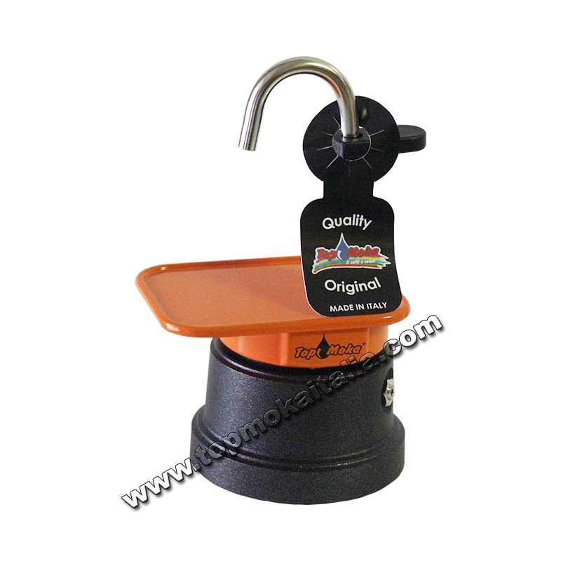 CAFFETTIERA MINI MOKA 1 TAZZA TEFLON COLORE ARANCIO