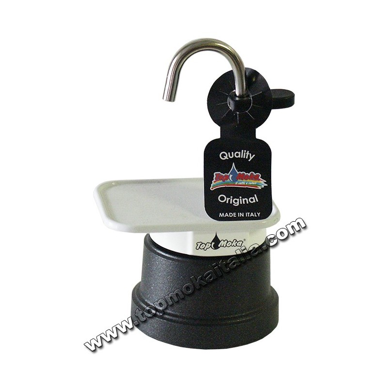 CAFFETTIERA MINI MOKA 1 TAZZA TEFLON COLORE BIANCA