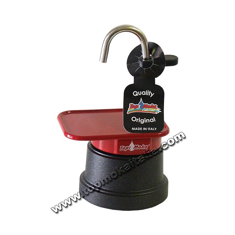 CAFFETTIERA MINI MOKA 1 TAZZA TEFLON COLORE ROSSA