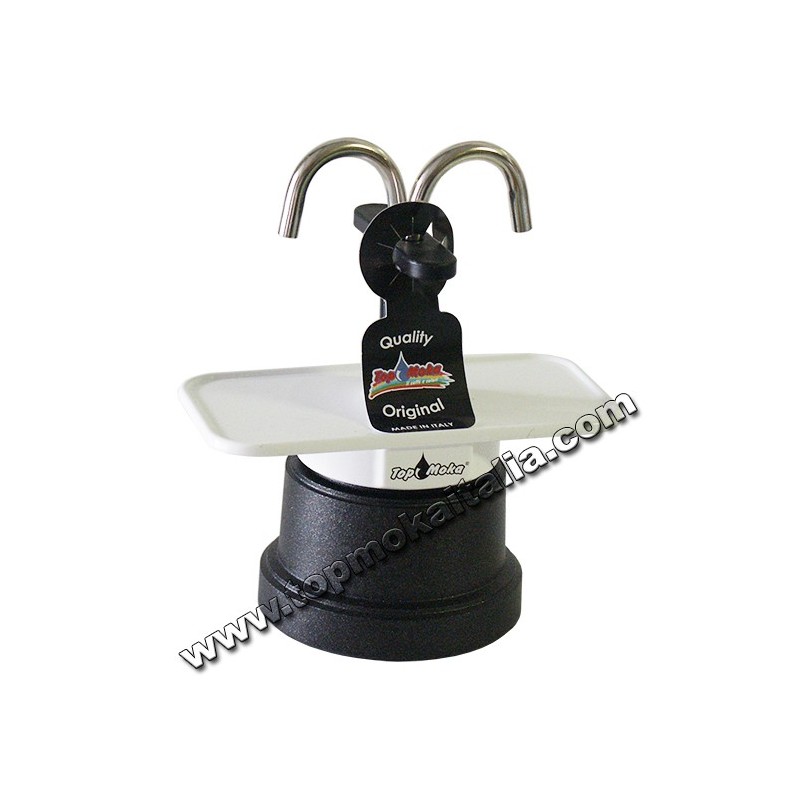 CAFFETTIERA MINI MOKA 2 TAZZA TEFLON COLORE BIANCA