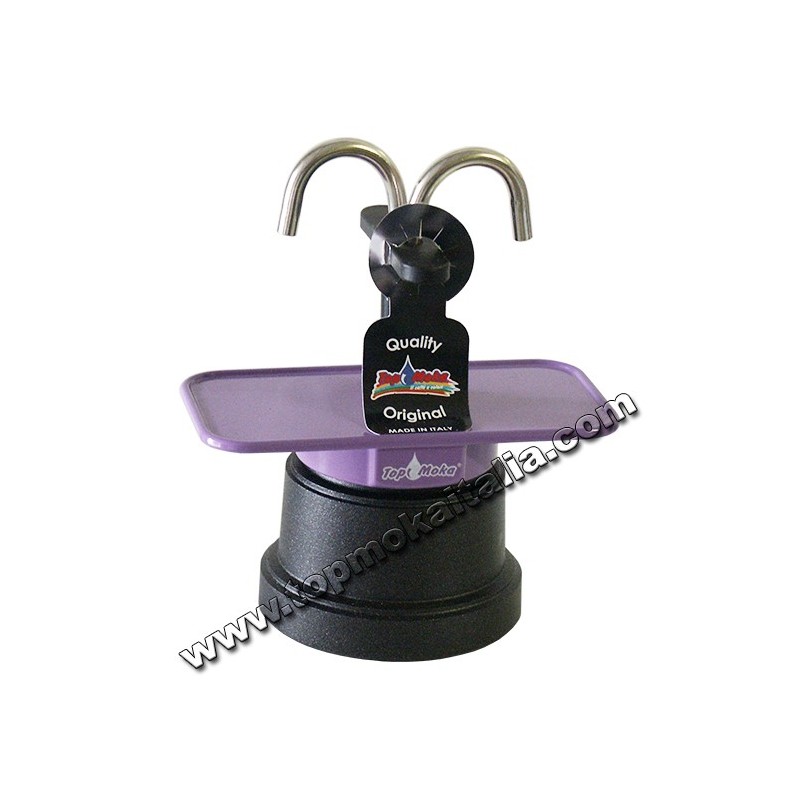 CAFFETTIERA MINI MOKA 2 TAZZA TEFLON COLORE LILLA
