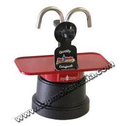 CAFFETTIERA MINI MOKA 2 TAZZA TEFLON COLORE ROSSA
