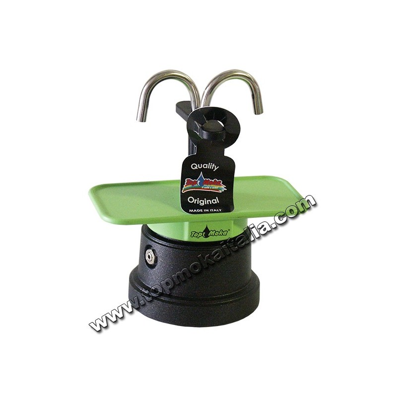 CAFFETTIERA MINI MOKA 2 TAZZA TEFLON COLORE VERDE