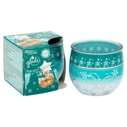 CANDELA PROFUMATA GLADE IN VASO DECORATO DAZZLING BLOSSOM