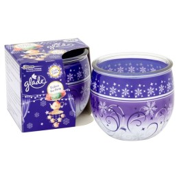 CANDELA PROFUMATA GLADE IN VASO DECORATO VELVET TEA PARTY