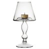 CANDELIERE IN VETRO TRASPARENTE BANQUET CM 23,5