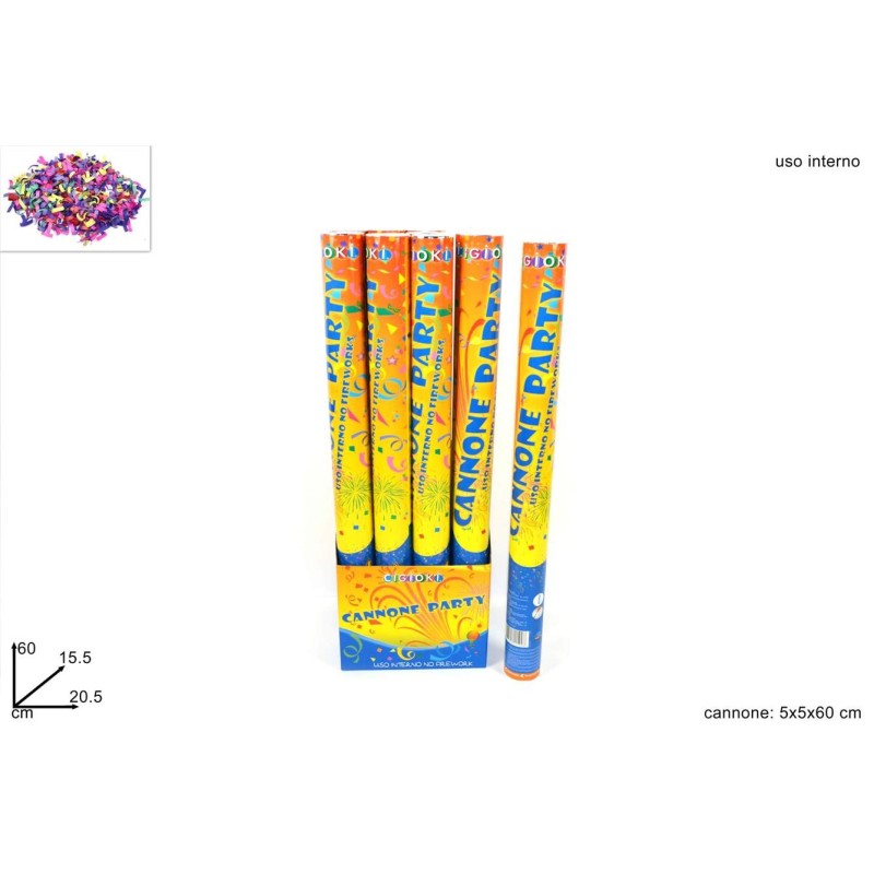 CANNONE CORIANDOLI PARTY CM 60