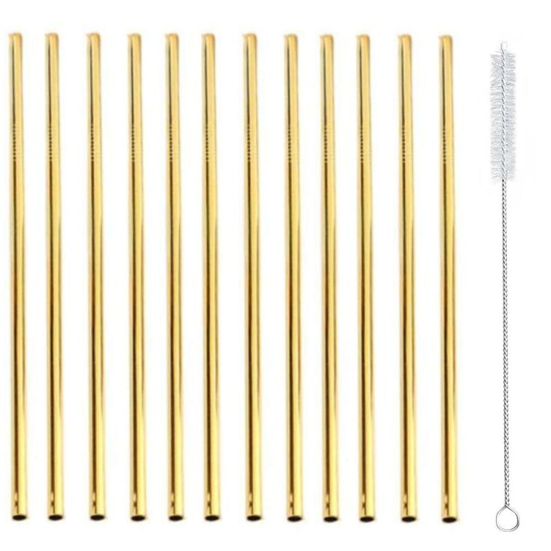 CANNUCCE COCKTAIL IN METALLO CM 21 - Pz 12 ORO