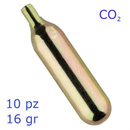 CAPSULE CARTUCCE RICARICHE CO2 16 GR - 10 PZ