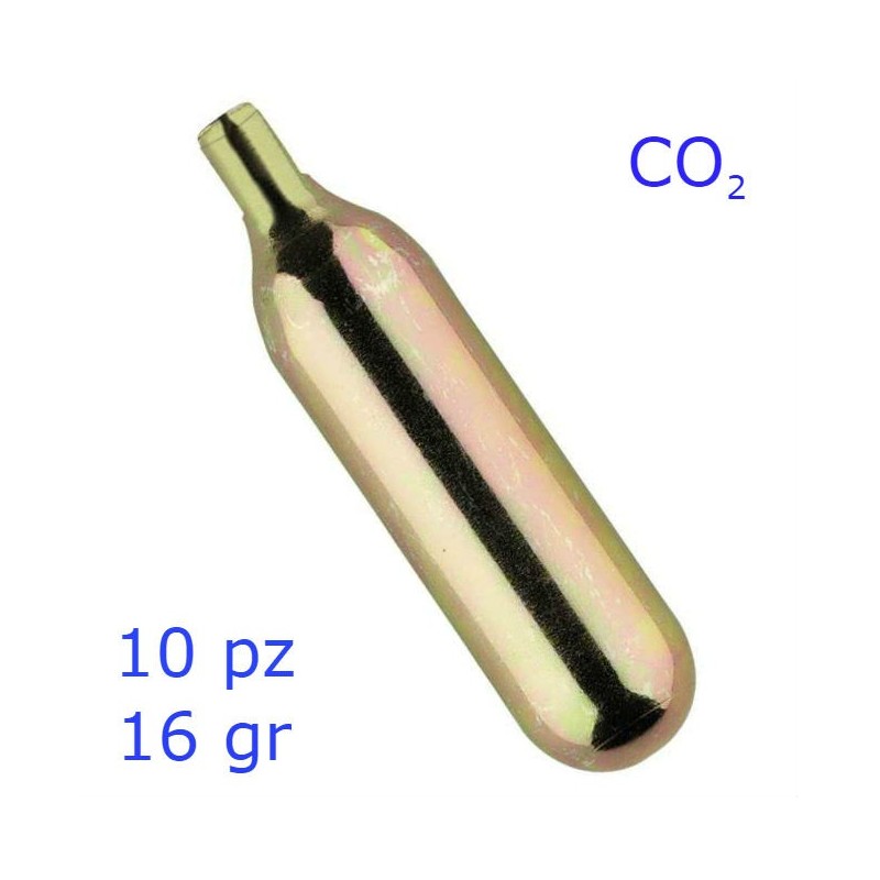 CAPSULE CARTUCCE RICARICHE CO2 16 GR - 10 PZ