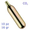 CAPSULE CARTUCCE RICARICHE CO2 16 GR - 10 PZ