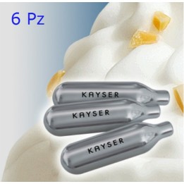 CAPSULE CARTUCCE RICARICHE PER SIFONE MONTAPANNA 6 PZ KAYSER