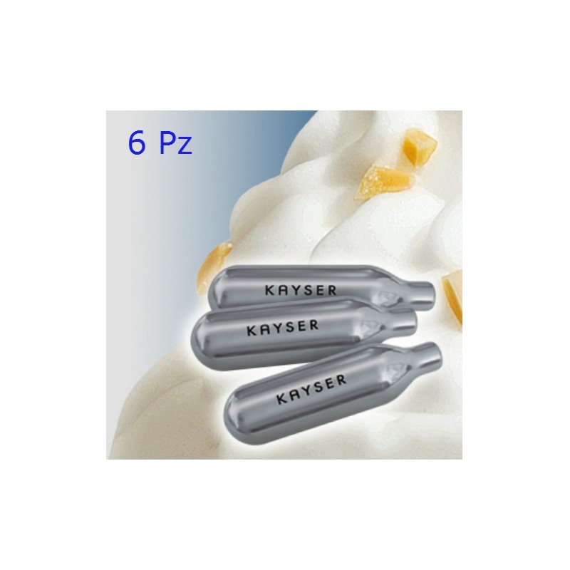 CAPSULE CARTUCCE RICARICHE PER SIFONE MONTAPANNA 6 PZ KAYSER