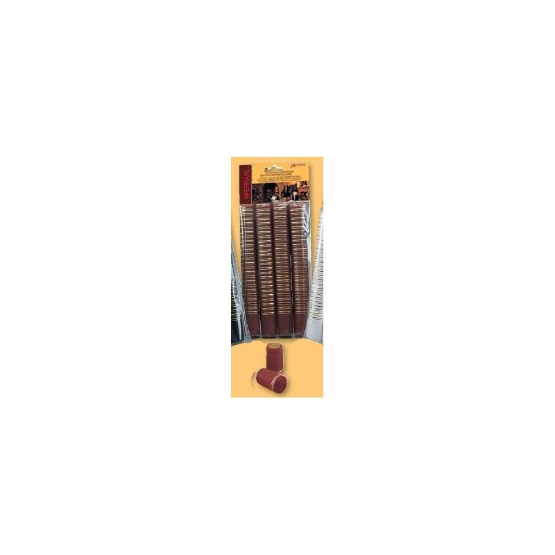 CAPSULE TERMORETRAIBILI D.31 ROSSE FILO ORO Pz 100