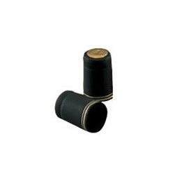 CAPSULE TERMORETRAIBILI D.33 NERE FILO ORO Pz 100
