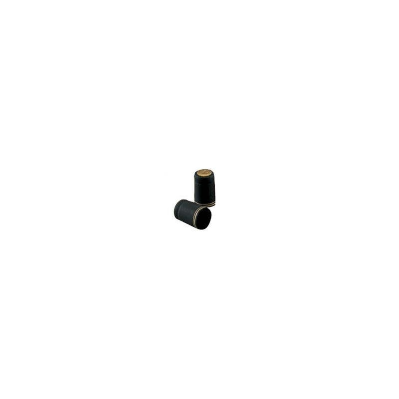 CAPSULE TERMORETRAIBILI D.33 NERE FILO ORO Pz 100