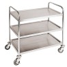 CARRELLO DI SERVIZIO INOX A 3 PIANI