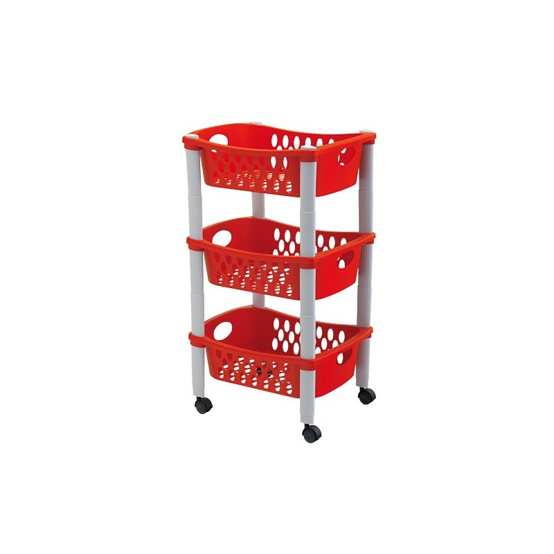 CARRELLO FRUTTA 3 PIANI OTELLO