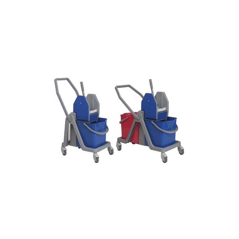 CARRELLO LAVAPAVIMENTO CON SECCHI E STRIZZO